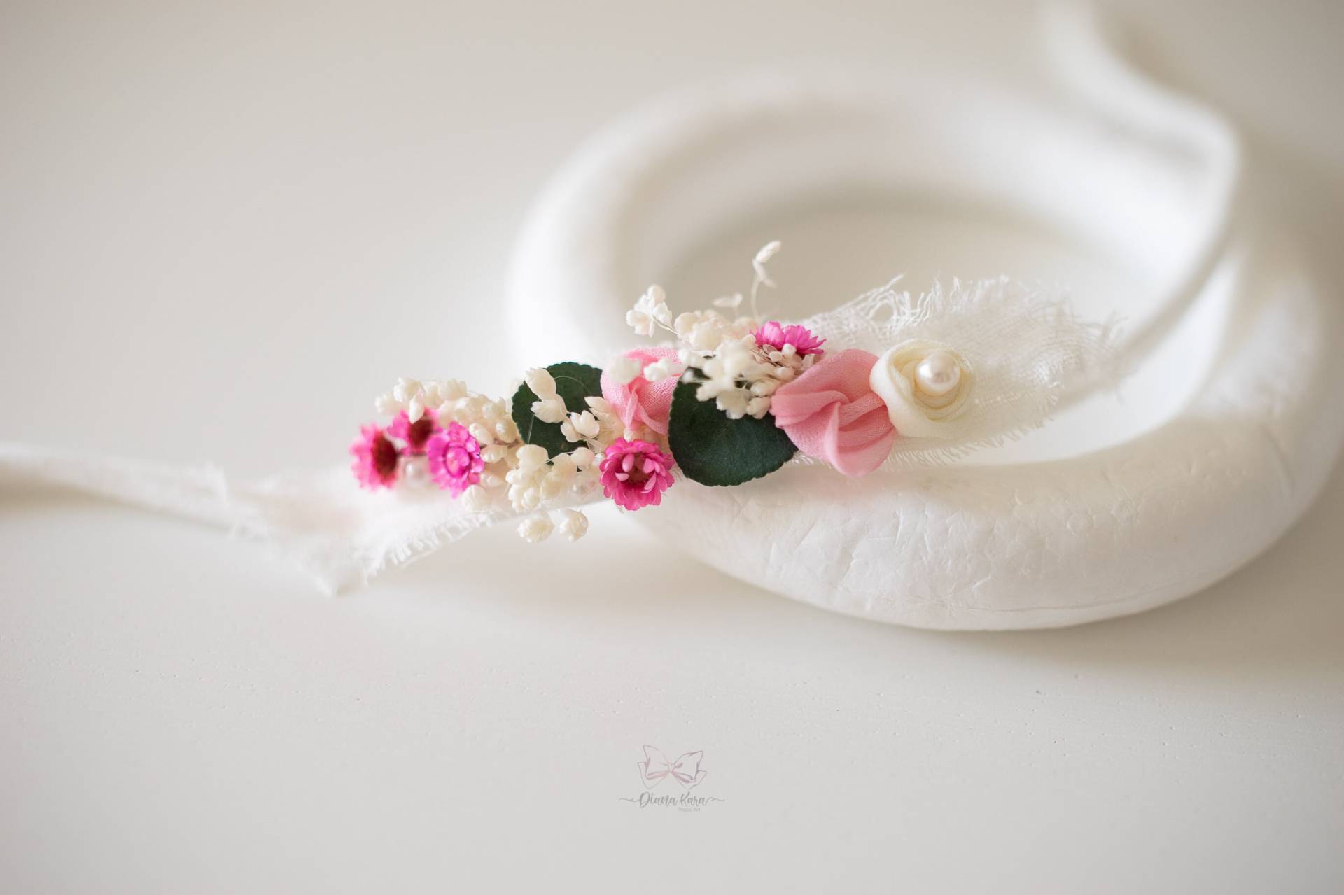 Haarband Taufe/ Kinderfotos Requisiten/ Newborn Props/ Baby/ Hochzeit Kranz von DianaKaraArt