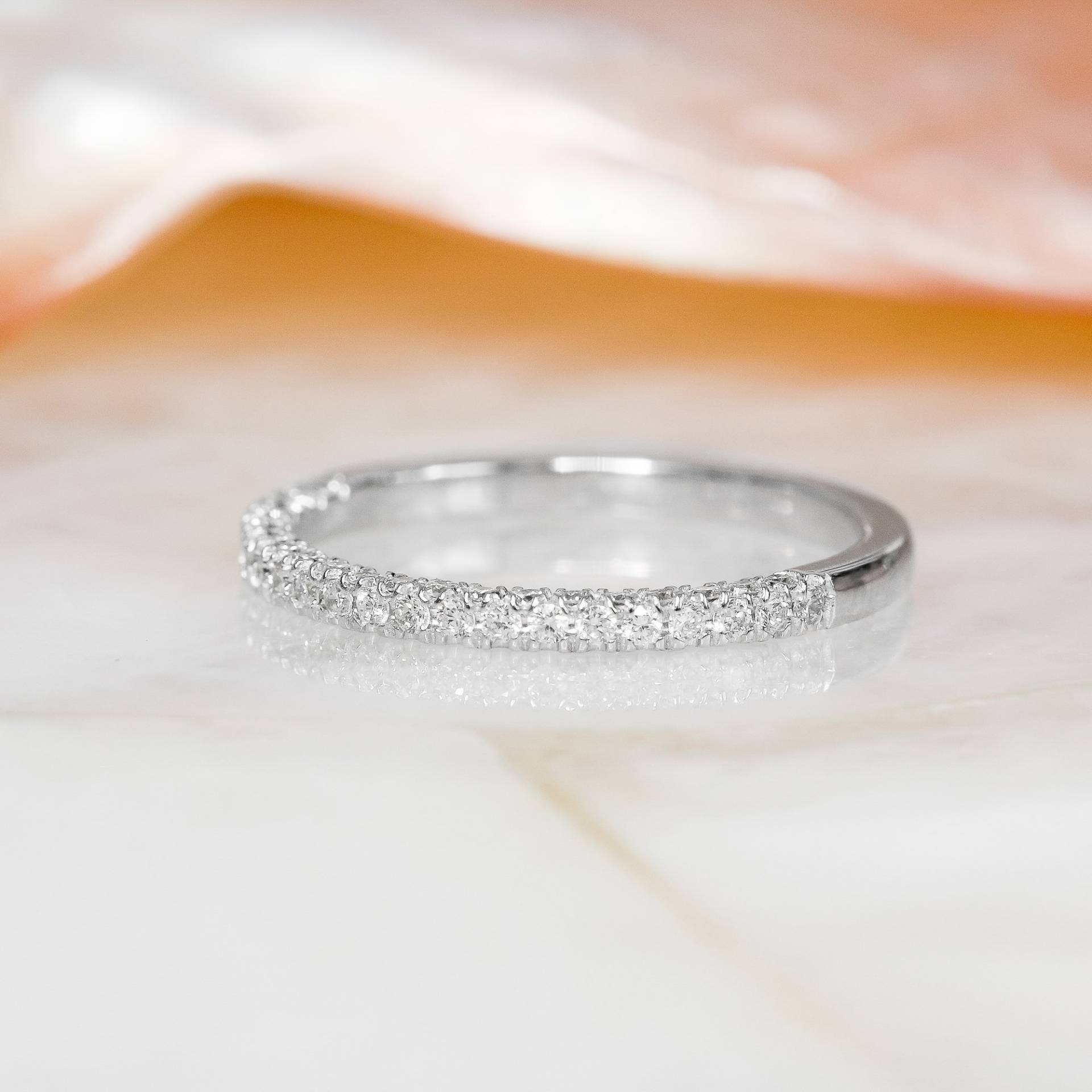 1 Karat Eternity Ehering, Diamant Hochzeit Ring, 2 Seitig Passender 14K Ehering 1 Karat Eternity Ehering, Diamant Hochzeit Ring, 2 Seitig Passender 14K Ehering von DianaRafaelJewelry