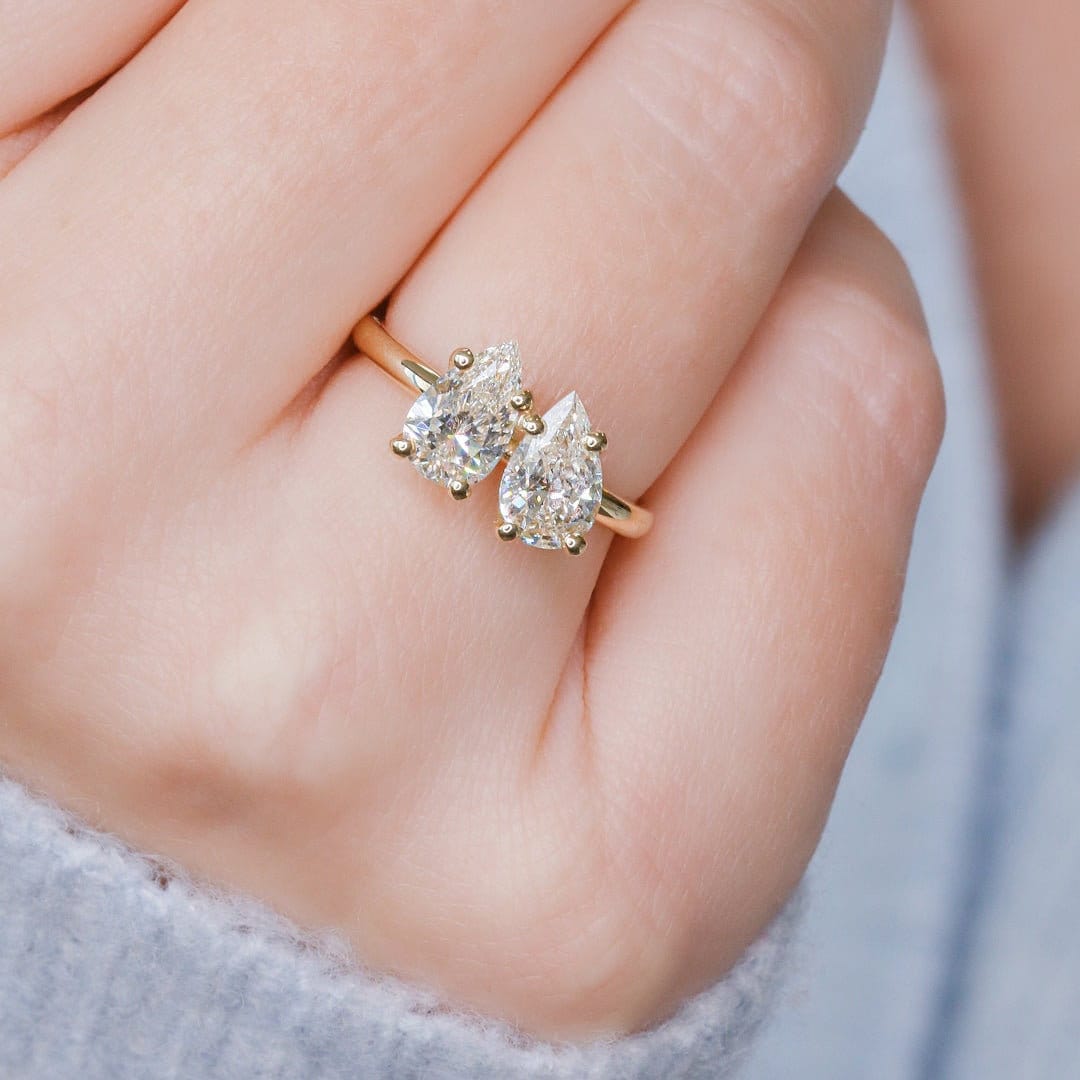 Moi Et Toi Ring 2 Ct Birne Diamanten Geschenk Moi Et Toi Ring 2 Ct Birne Diamanten Geschenk von DianaRafaelJewelry
