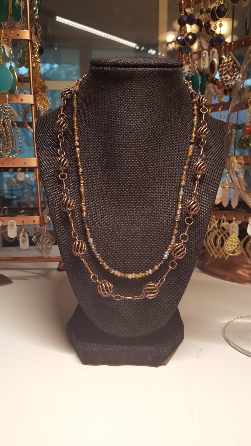 Halbedelstein Facettierte Edelstein Halskette von DianaReevesJewelry