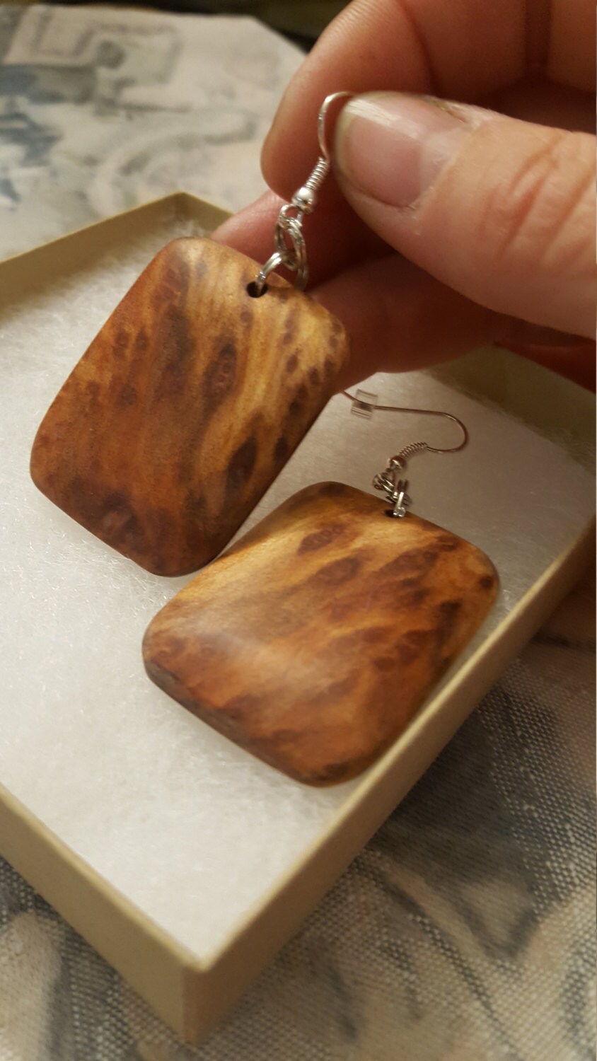 Handgemachte Holzohrringe Aus Durango, Colorado von DianaReevesJewelry