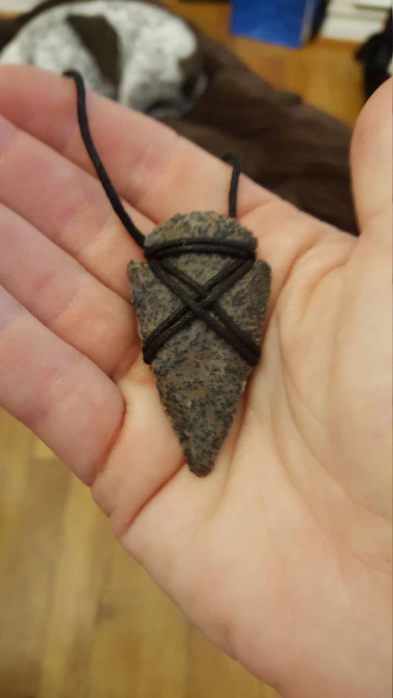 Jasper Pfeilspitze Am Kabel, 24 Zoll. Pfeilspitzen Ungefähr 2 Zoll Lang von DianaReevesJewelry