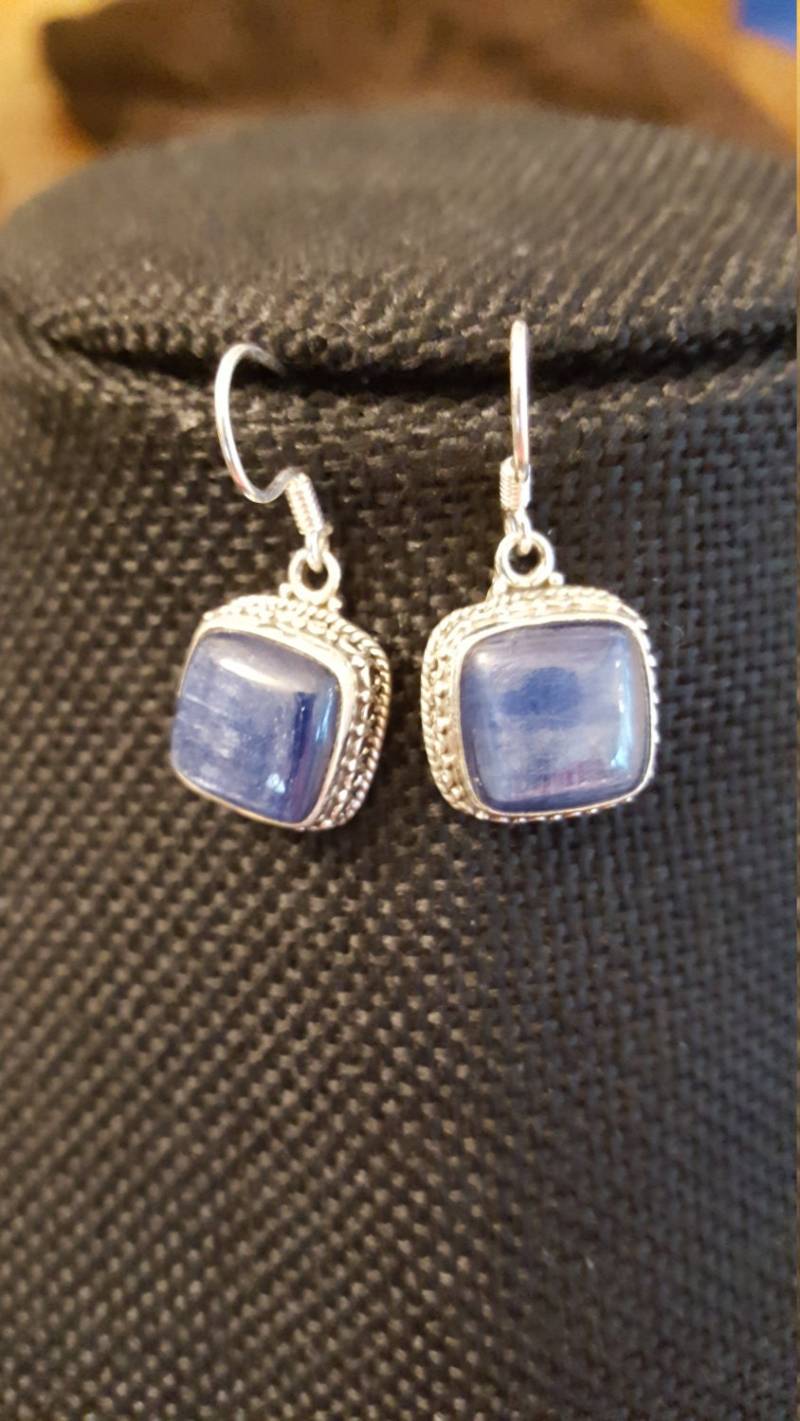 Kyanit Und Sterling Silber Ohrringe von DianaReevesJewelry