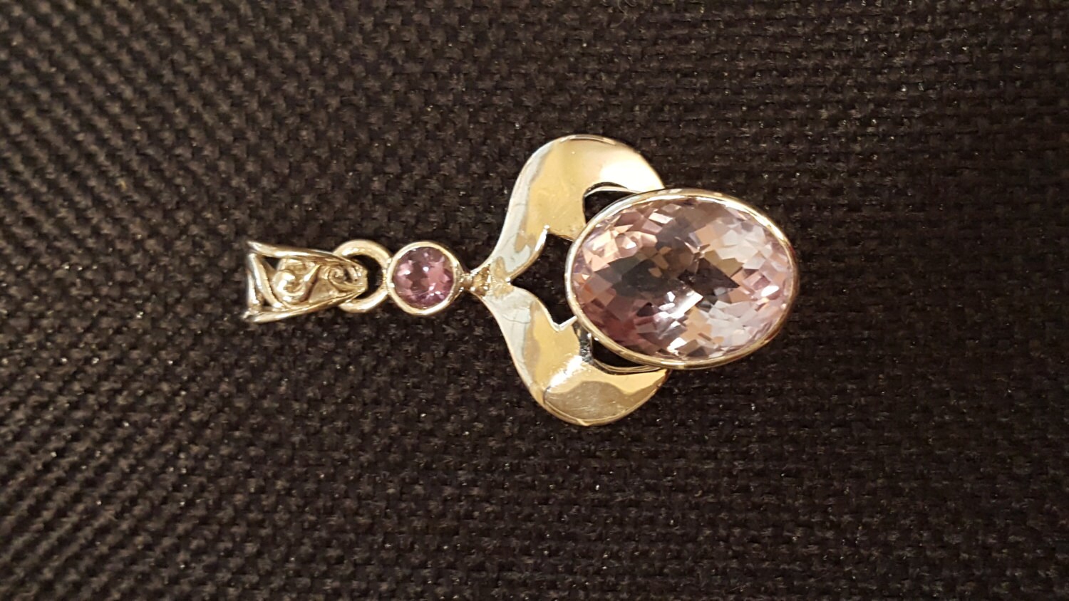 Lila Amethyst Sterling Silber Anhänger von DianaReevesJewelry