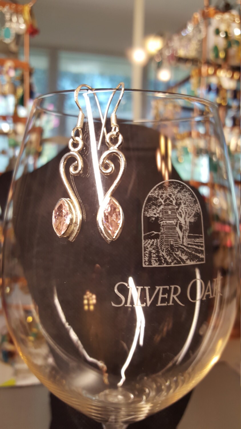 Pink Topas Sterling Silber Ohrringe von DianaReevesJewelry