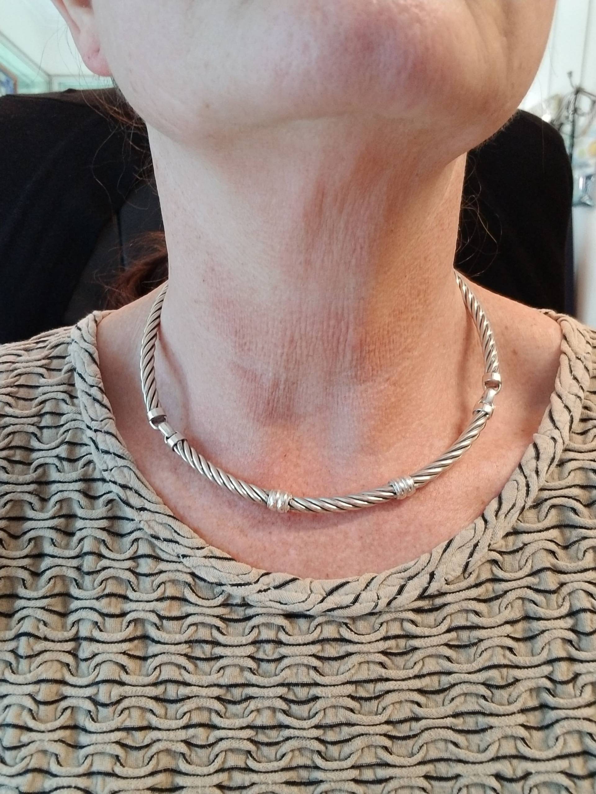 sterling Silber Halskette von DianaReevesJewelry