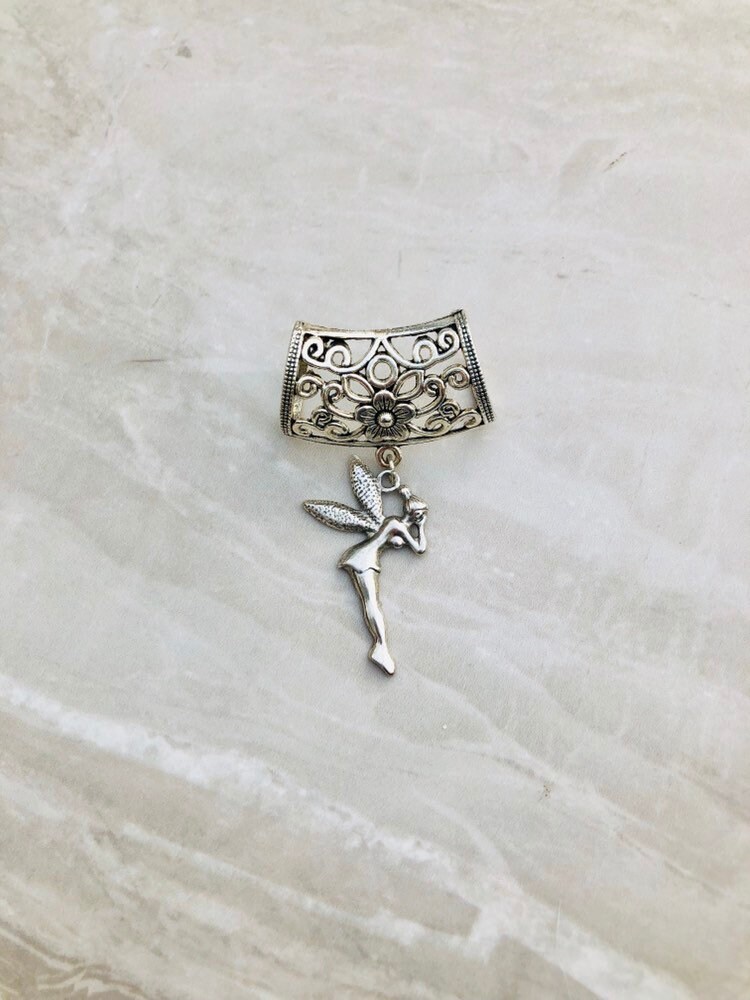Elfen Anhänger, Silber Schal Schalschmuck, Schmuck von DianaSianCrafts