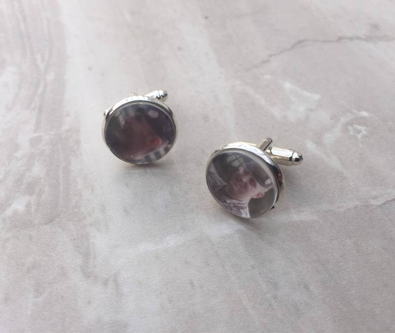 Foto Manschettenknöpfe - Perfektes Geschenk Für Den Bräutigam/Trauzeuge Fotogeschenk Hochzeit von DianaSianCrafts