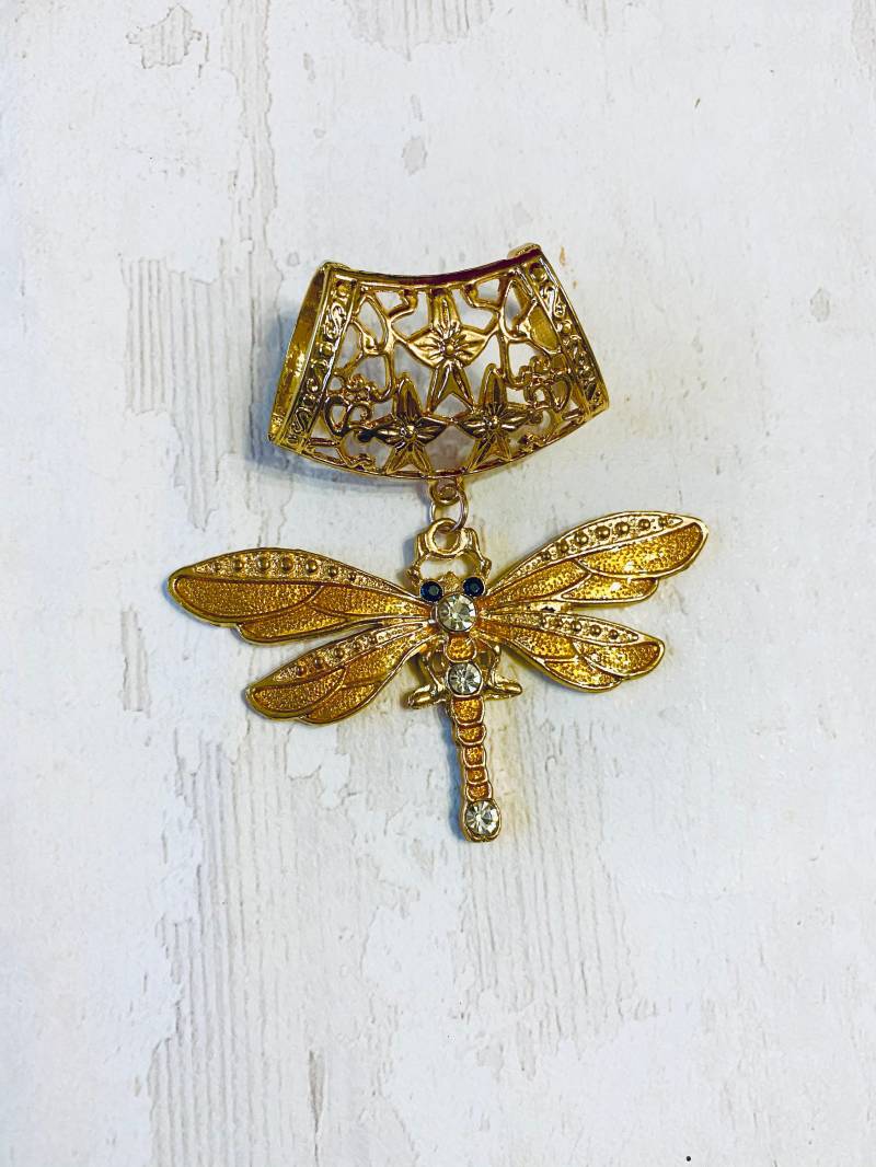 Gelbe Libelle Für Schal/Seidentuch von DianaSianCrafts