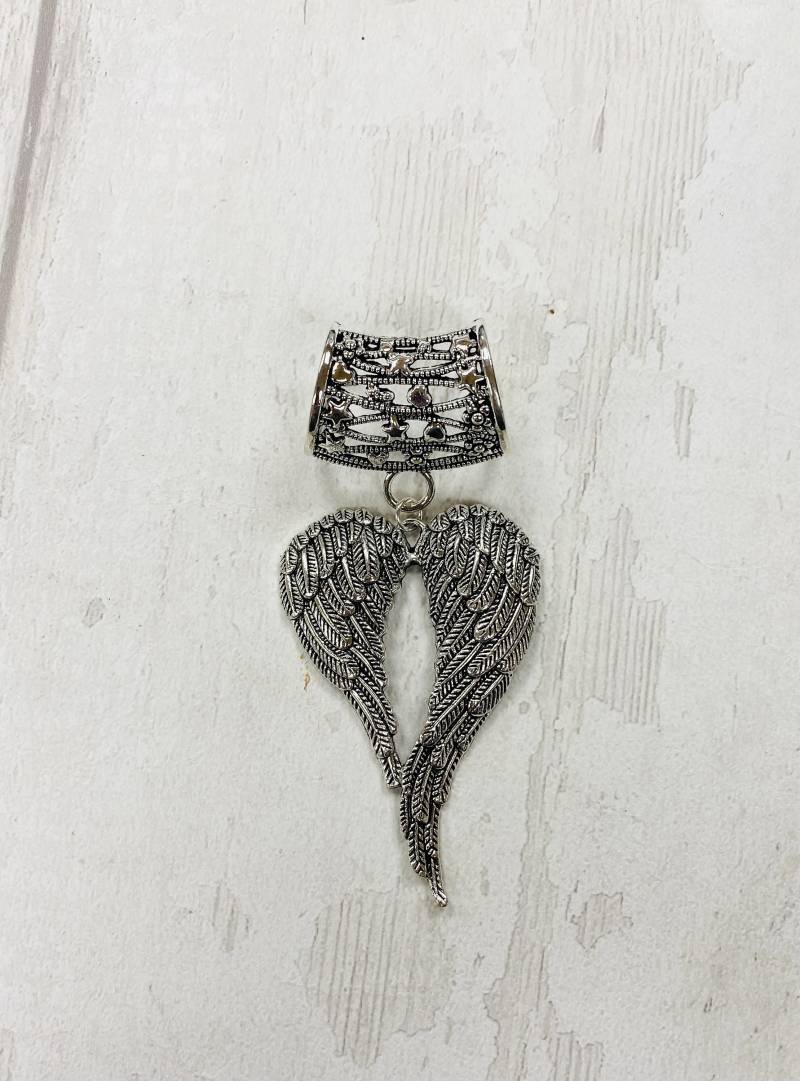 Große Engel Flügel Silber Schal Anhänger, Schmuck, Schmuck von DianaSianCrafts
