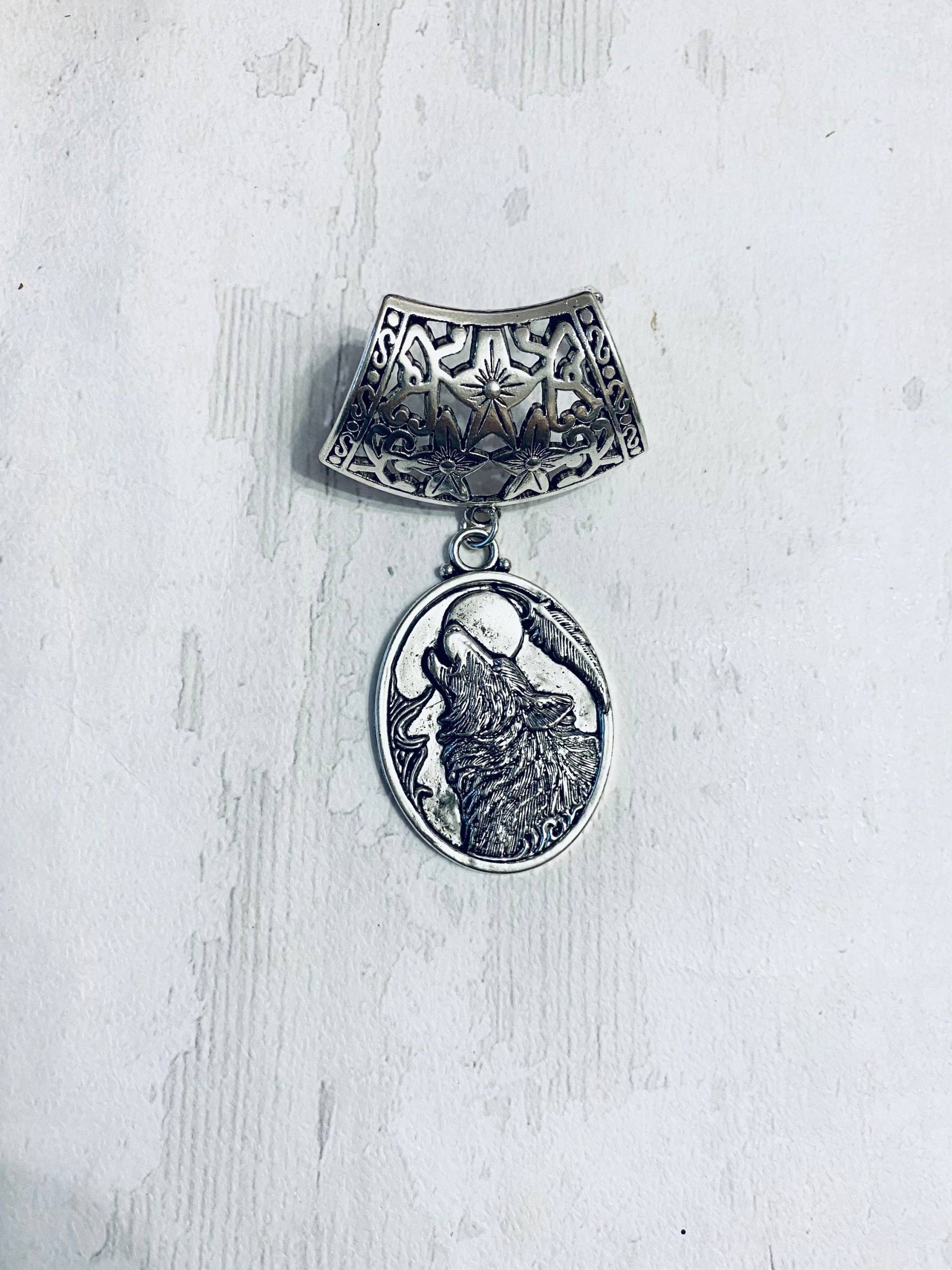 Schal Anhänger Silber, Anhänger, Schalschmuck, Silber von DianaSianCrafts