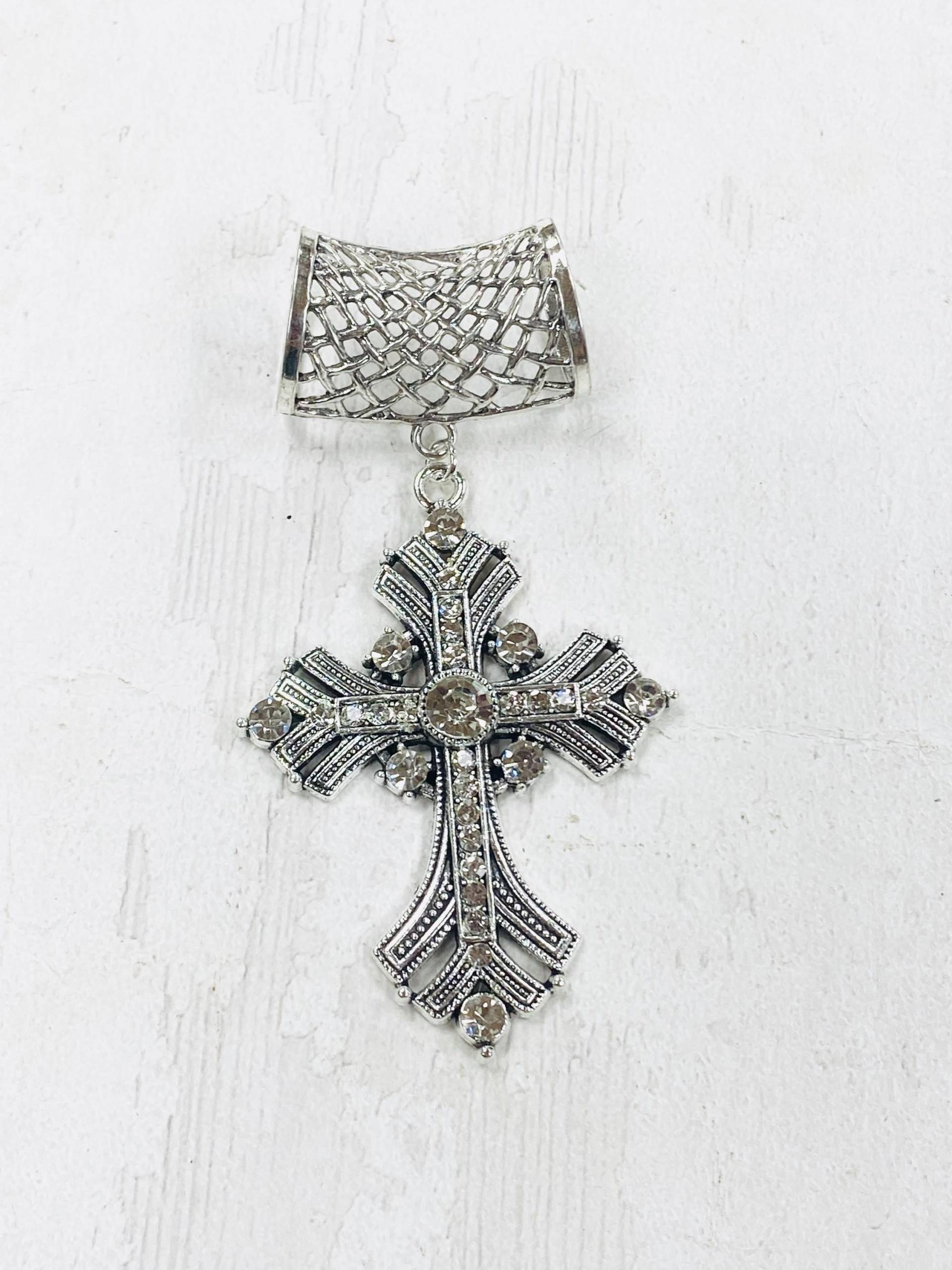 Schal Anhänger Silber, Silber Anhänger, Schmuck von DianaSianCrafts