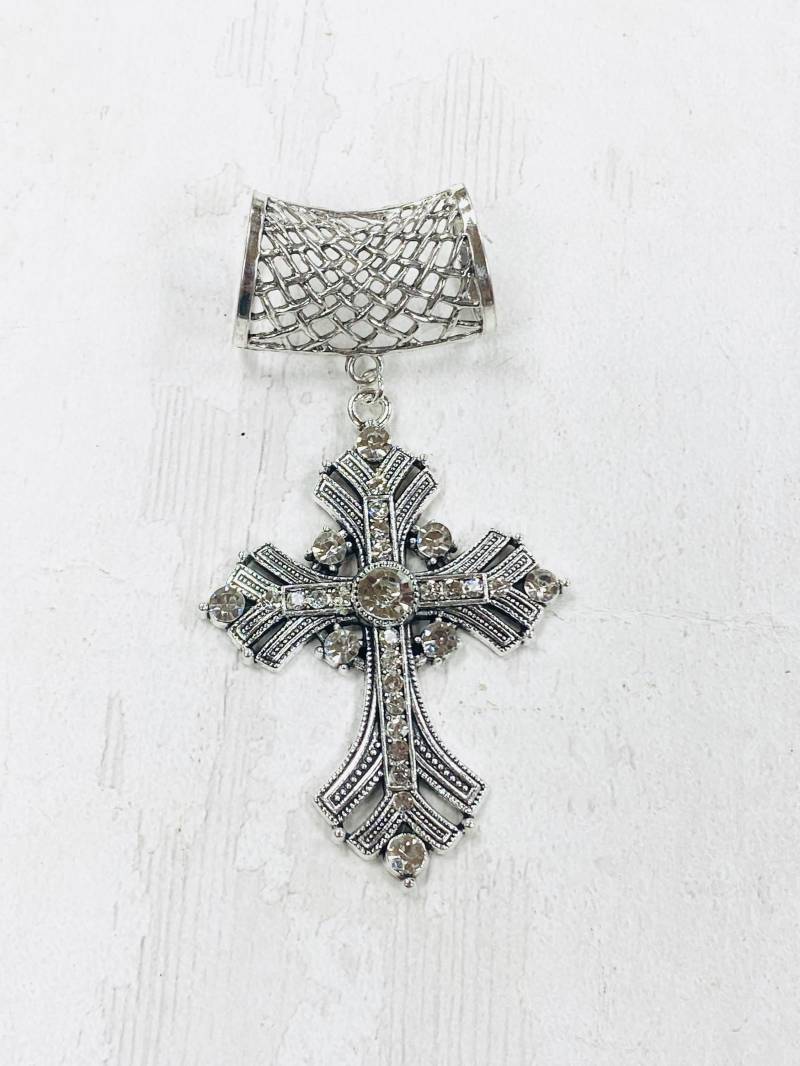 Schal Anhänger Silber, Silber Anhänger, Schmuck von DianaSianCrafts
