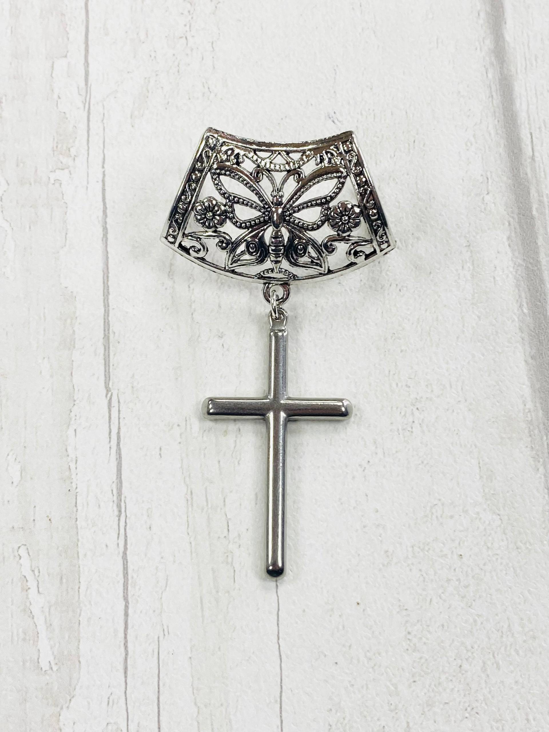 Schal Anhänger Silber, Silber Anhänger von DianaSianCrafts