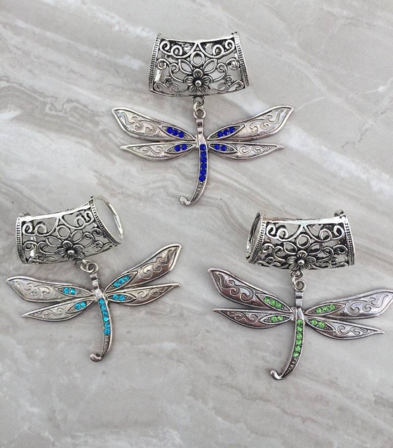 Silber Libelle Schal Anhänger, Schmuck, Anhänger von DianaSianCrafts