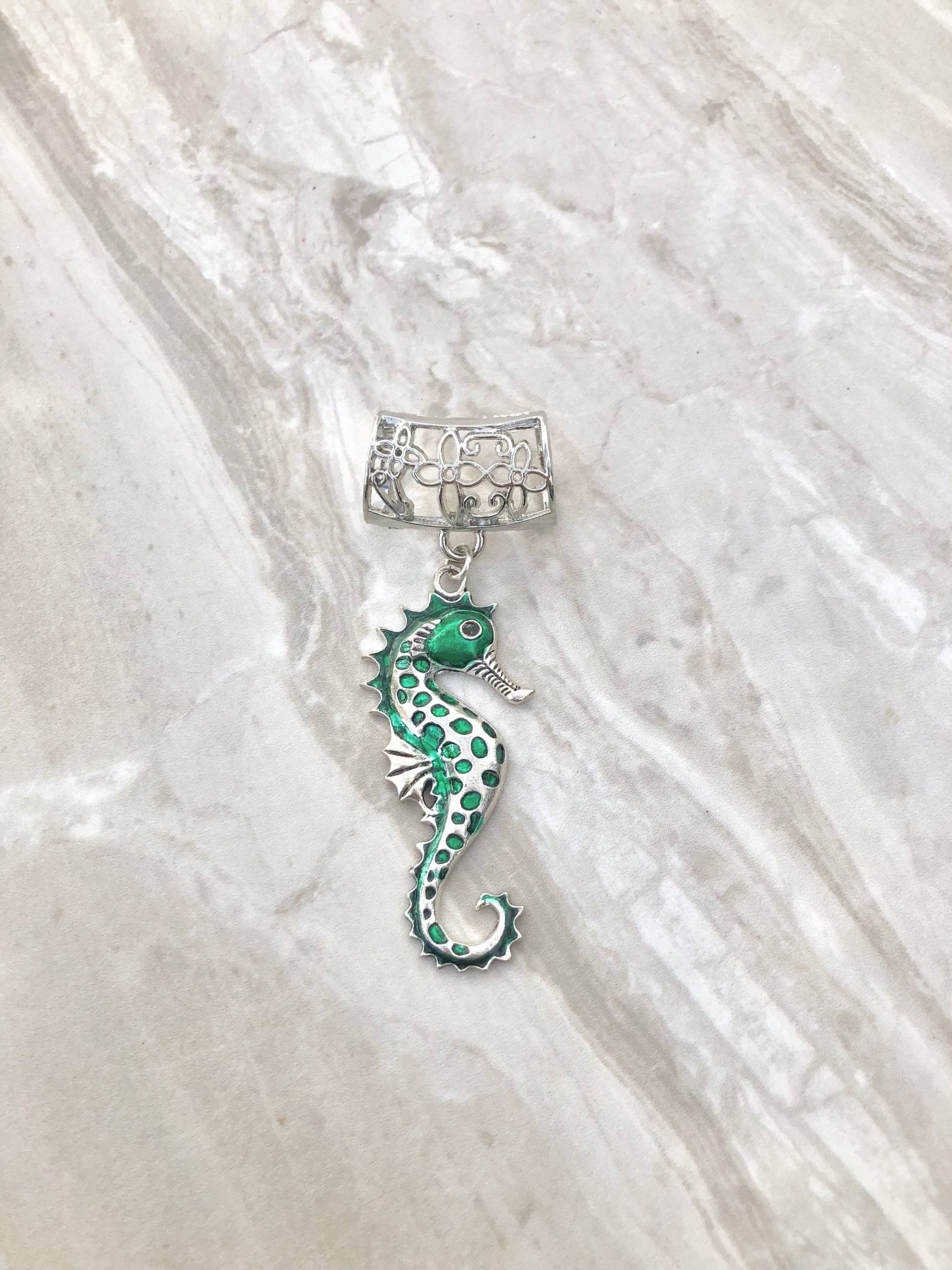 Silber Seepferd Schal Anhänger Silber, Anhänger, Schmuck, Schmuck von DianaSianCrafts