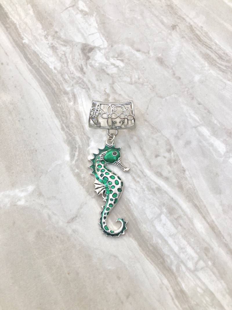 Silber Seepferd Schal Anhänger Silber, Anhänger, Schmuck, Schmuck von DianaSianCrafts