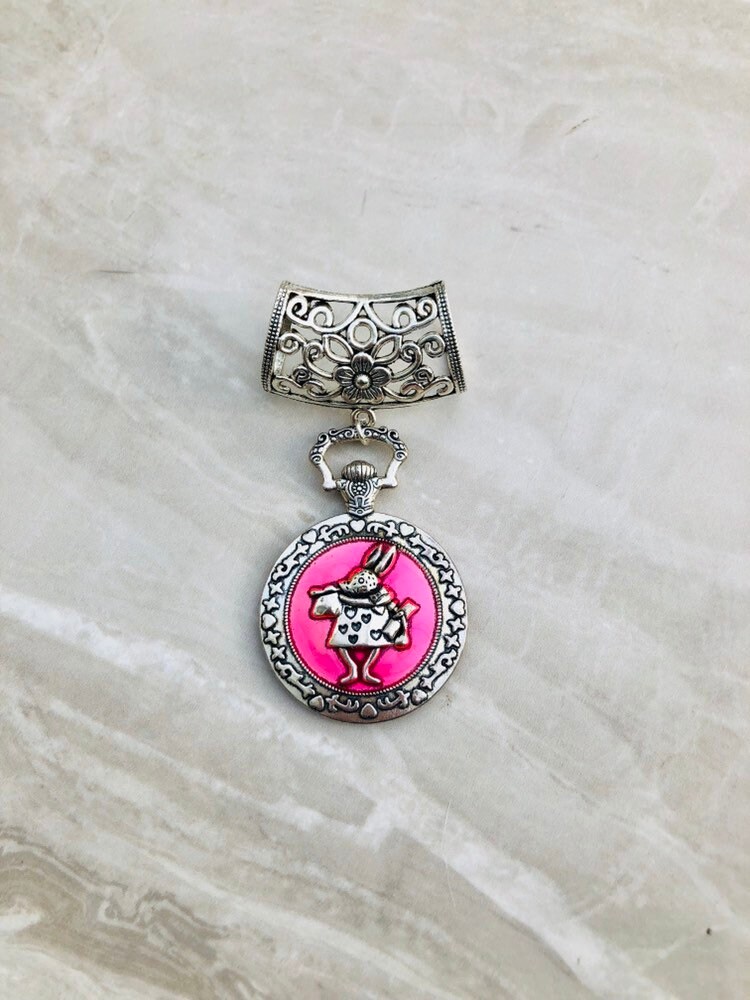 Weißes Kaninchen Schal Anhänger Silber Anhänger, Schmuck Für Ihn, Ihn von DianaSianCrafts