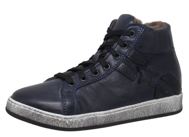 Dianetti Dianetti 9794 Hohe Sneaker Leder Lammfell Winter Schuhe Schnürstiefelette von Dianetti