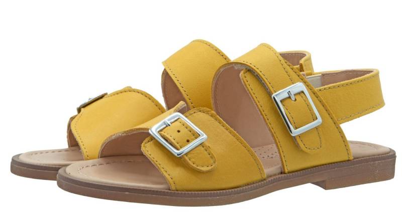Dianetti Dianetti Sandalen Mädchen 3317G Leder Klett Gelb Sandalette von Dianetti