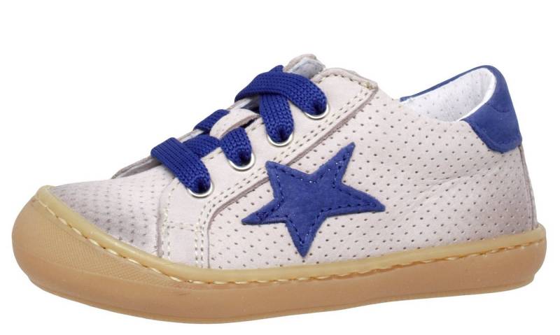 Dianetti Lauflernschuhe Dianetti 9841 Italien Leder Grau Stern Blau Lauflernschuh von Dianetti