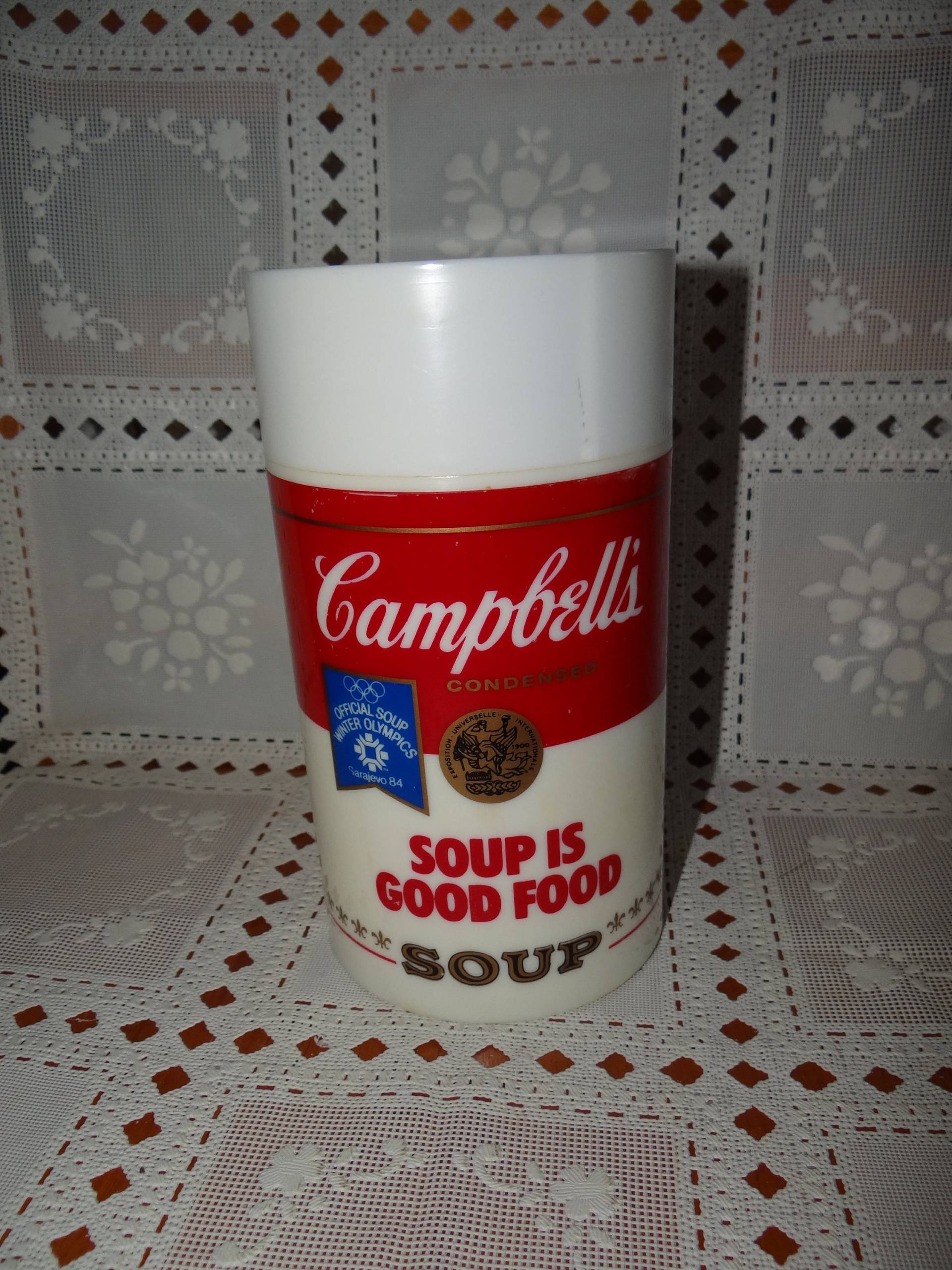 Vintage Campbells "Fuel For Fitness" Weithals Thermoskanne von DianneDeals