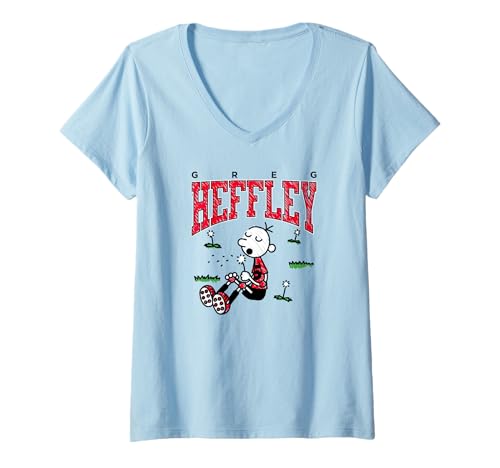 Damen Diary of a Wimpy Kid Greg Heffley Sketch Funny T-Shirt mit V-Ausschnitt von Diary of a Wimpy Kid