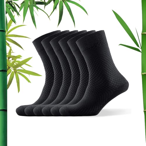 DiaryLook 6 Paar Bambus Socken,Super Soft,Optimales Fußklima,Schweißfest und atmungsaktiv,39-42,Blau von DiaryLook