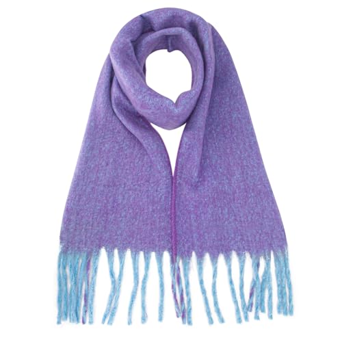 DiaryLook Dicker Schals Für Damen Winter Chunky Schal Kuschelig Flauschige Soft Warme,Purple von DiaryLook