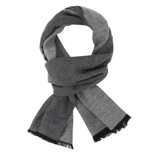 DiaryLook Herren Herbst Baumwolle kariert Schal-Winter Frühling Herbst Jungen Warm Lange Scarf mit Luxuriöse,Hellgrau von DiaryLook