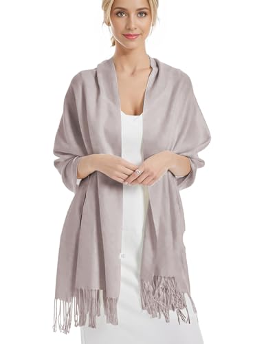 DiaryLook Kaschmir Schal Damen Winter Warm abendkleid Pashmina Schals tücher für Frauen Blanket Scarf Garnelenpaste von DiaryLook