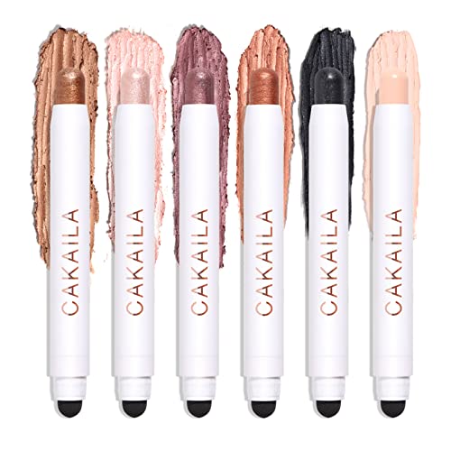 6 Farben Lidschatten Set Creme Augenstift Make Up Aufheller Textmarker Eyeliner Buntstift Make Up Set Lidschattenstift Lidschattenstift Set Matte Lidschattenstifte Cremig von Diarypiece