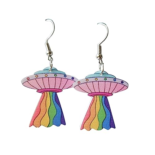 Acryl-Ohrringe mit Schmetterlingen und Sonnenblumen, Schmuck für Schwule und Lesben, LGBTQ-Geschenk, Acryl von Diarypiece