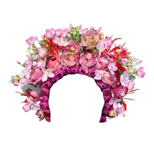 Auffälliges Florales Stirnband Ornament Chinesischer Stirnband Charm Mit Wunderschönen Blumen Für Den Täglichen Gebrauch Verabredungen Partys Haarschmuck von Diarypiece