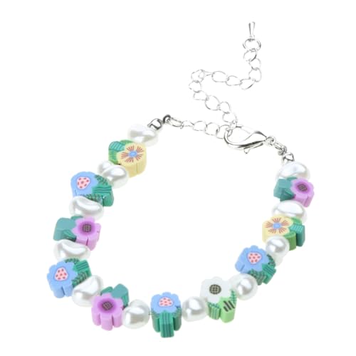 Diarypiece Handgefertigtes gewebtes Tonperlen-Armband-Set für Damen und Mädchen, Blumen-Armbänder von Diarypiece