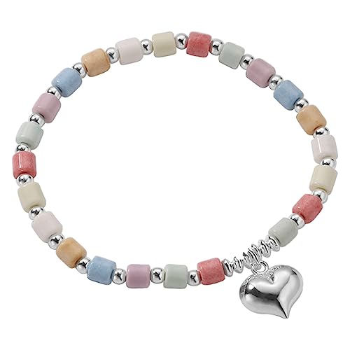 Diarypiece Herzketten-Armbänder, elastische Perlenarmbänder, verstellbare Armbänder für Damen von Diarypiece