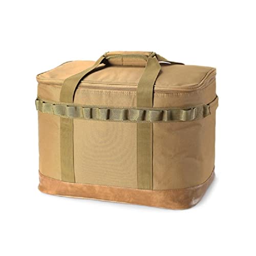 Diarypiece Outdoor Kochgeschirr Aufbewahrungstasche Küche Geschirr Werkzeuge Tasche Picknicks Ofen Tasche Gepäck Aufbewahrungstasche Tragbare Reisetaschen, khaki von Diarypiece