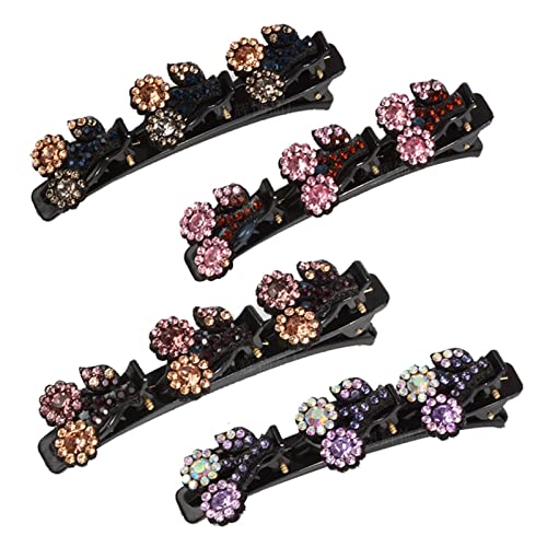 Multi Clip Haarspange Mit Strasssteinen Funkelnder Kristallstein Geflochtene Haarspangen Haarnadel Haarschmuck Für Frauen Multi Clip Haarspange Klein von Diarypiece