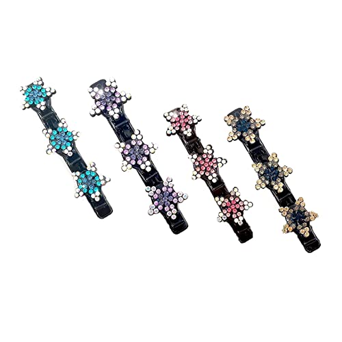 Multi Clip Haarspange Mit Strasssteinen Funkelnder Kristallstein Geflochtene Haarspangen Haarnadel Haarschmuck Für Frauen Multi Clip Haarspange Klein von Diarypiece