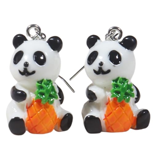 Ohrstecker, Schmuck, Geschenk für Mädchen, einzigartiger Cartoon-Panda-Anhänger, Acryl von Diarypiece