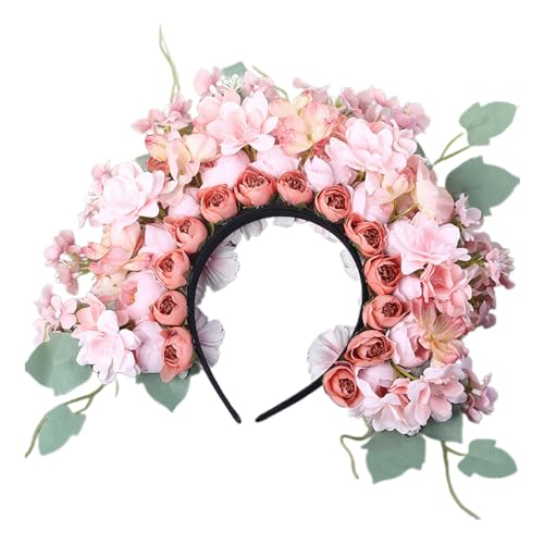 Stilvolles Doppelseitiges Seidenblumen Haarband Stilvolles Seidenblumen Haarband Elegantes Haarteil Schmuck Für Den Täglichen Gebrauch Party Hochzeit Festival Haare von Diarypiece