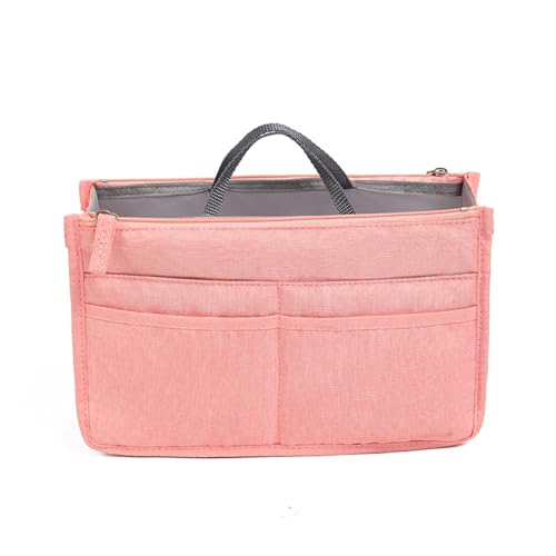 Tragbare Einsatztasche Organizer Aufbewahrungstasche mit Reißverschlüssen, großes Fassungsvermögen für Make-up und Hautpflege, Damen-Make-up-Tasche von Diarypiece