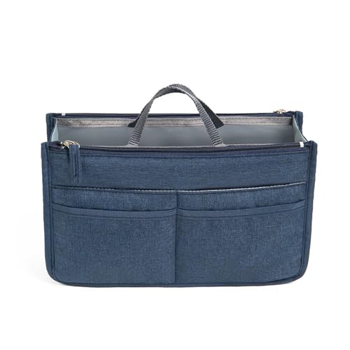 Tragbare Einsatztasche Organizer Aufbewahrungstasche mit Reißverschlüssen, großes Fassungsvermögen für Make-up und Hautpflege, Damen-Make-up-Tasche von Diarypiece