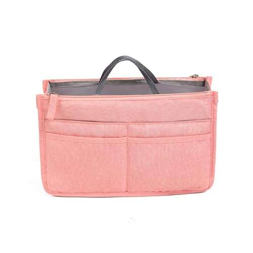 Tragbare Einsatztasche Organizer Aufbewahrungstasche mit Reißverschlüssen, großes Fassungsvermögen für Make-up und Hautpflege, Damen-Make-up-Tasche von Diarypiece