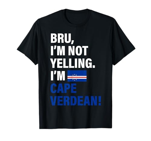 Bru I'm Cape Verdean Lustiges Geschenk für Männer Frauen Kinder T-Shirt von Diaspora Funny
