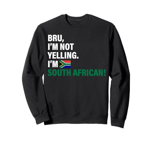 Bru I'm South African Lustiges Geschenk für Männer Frauen Kinder Sweatshirt von Diaspora Funny