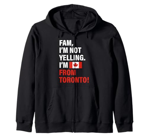 Fam I'm from Toronto Lustiges Geschenk für Männer Frauen Kinder Kapuzenjacke von Diaspora Funny