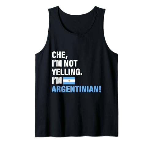 Lustiges Geschenk für Männer, Frauen, Kinder, Motiv: Che I'm Argentinian Tank Top von Diaspora Funny
