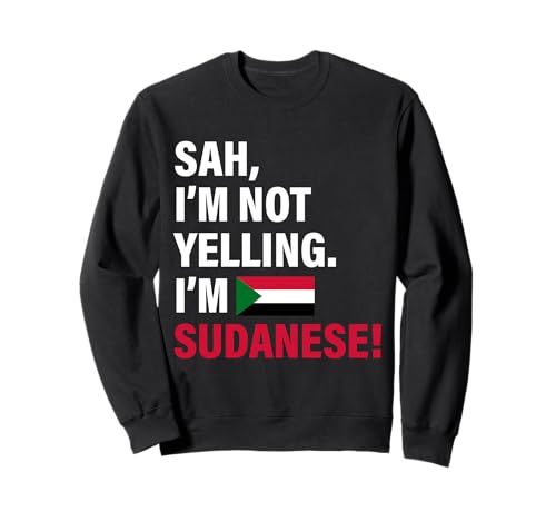 Lustiges Geschenk für Männer und Frauen mit Aufschrift SAH I'm Sudanese Sweatshirt von Diaspora Funny