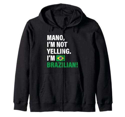 Mano I'm Brazilian Lustiges Geschenk für Männer Frauen Kinder Kapuzenjacke von Diaspora Funny